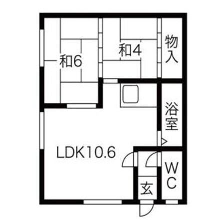 山本マンションの物件間取画像